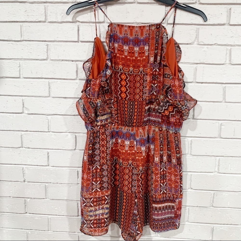 Bcbgeneration Printed Patchwork Boho Romper - image 8